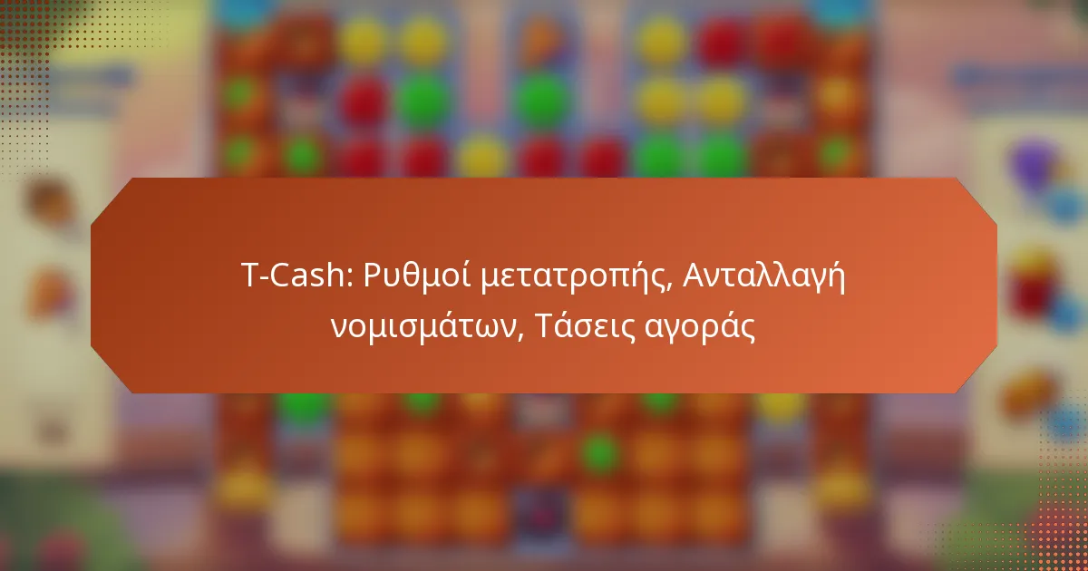 T-Cash: Ρυθμοί μετατροπής, Ανταλλαγή νομισμάτων, Τάσεις αγοράς